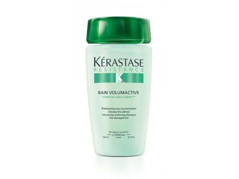 KERASTASE Šampūnas Pažeistiems Ploniems Plaukams Kerastase Bain Resistance Volumactive 250ml